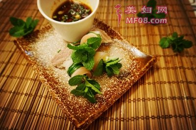 家常薄荷白肉卷的做法 薄荷白肉卷怎么做好吃