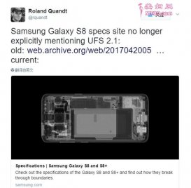 ƳGalaxy S8ϵвUFS 2.1оƬ