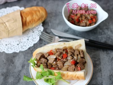 家常多汁碎牛排三明治的做法 多汁碎牛排三明治怎么做好吃