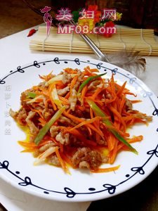 胡萝卜炒肉丝最正宗的做法 家常胡萝卜炒肉丝的做法