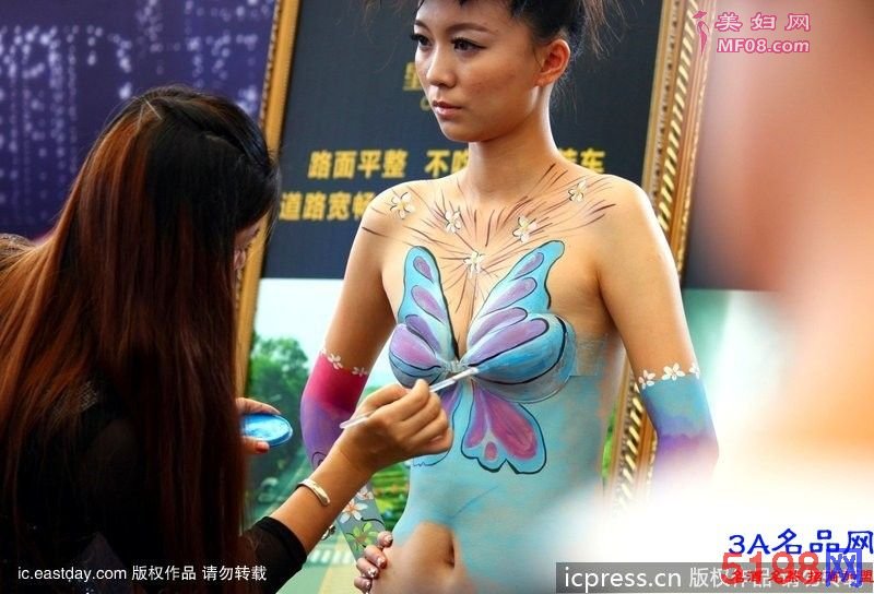 国外风行人ti涂鸦 新感美女展示另类美-幻