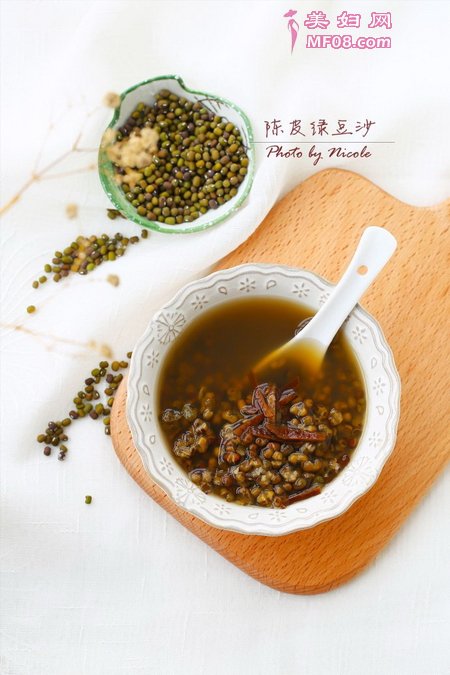 陈皮绿豆沙的做法