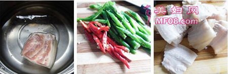 农家小炒肉步骤1-3