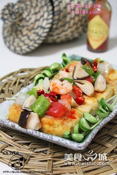 海鲜金砖豆腐