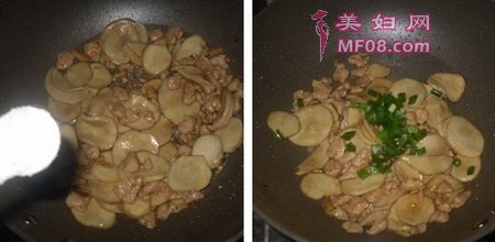 肉丸炒杏鲍菇步骤10-11