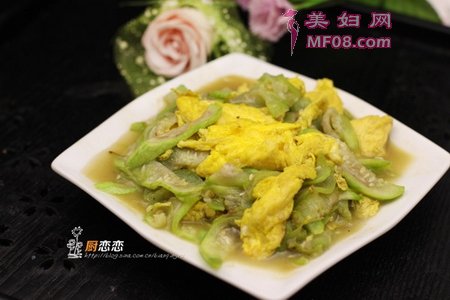 丝瓜炒鸡蛋的做法