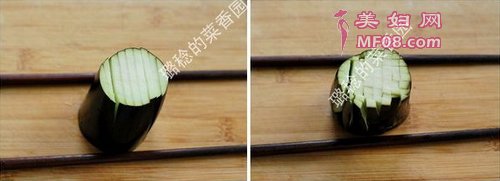 菊花茄子步骤3-4