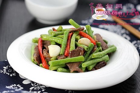 豆角炒猪心的做法步骤9