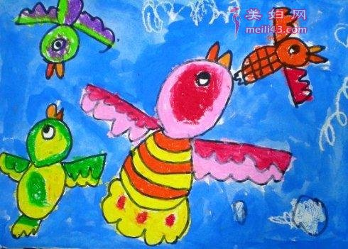 中班艺术鸟儿乐园教案3