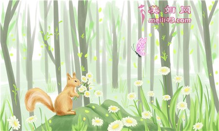小松鼠的花裙子的故事