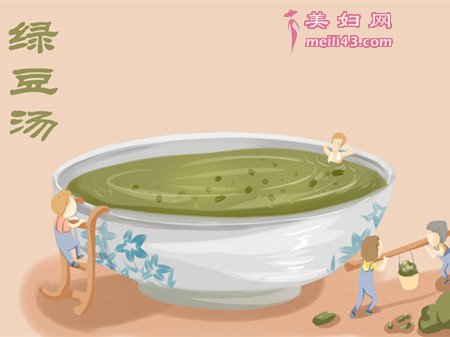 孕妇发烧可以吃绿豆汤吗