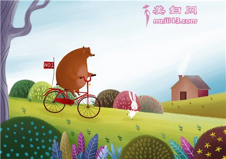 小熊骑车儿童小故事